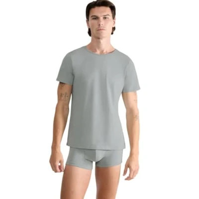 Abbildung von Sloggi Men Ever Ease O Neck Grau Baumwolle Small Herren