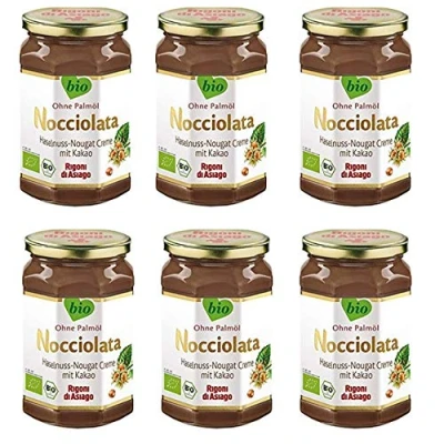 Abbildung von Rigoni di Asiago Nocciolata 6x 700g Nuss Nougat Creme Haselnusscreme ohne Palmöl Brotaufstrich