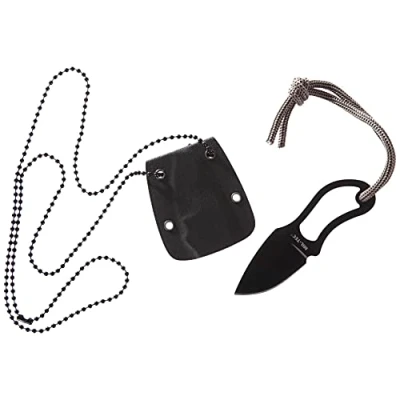 Abbildung von Mil Tec Unisex Erwachsene Neck Knife 15398100 Knife, Schwarz, 9 cm