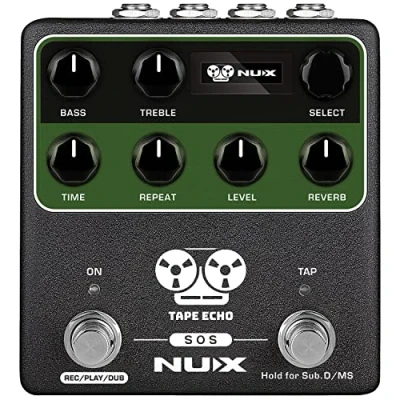 Abbildung von NUX NDD7 Tape Echo Pedal mit Midi, Grün
