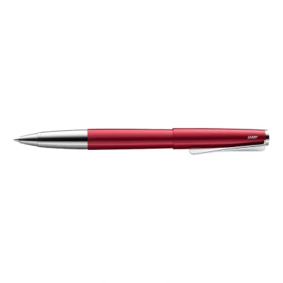 Abbildung von Lamy studio pianored Tintenroller universeller Stift in elegantem Gehäuse aus Ganzmetall mit propellerförmigem Clip &amp; Strichbreite M Tintenrollermine 63 schwarz