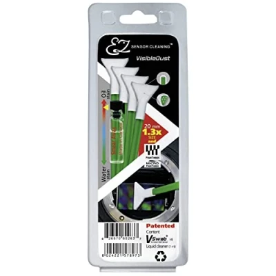 Abbildung von VisibleDust grüne Serie EZ Sensor Cleaning Kit 4X VSwabs 1.3X und 1ml Smear Away