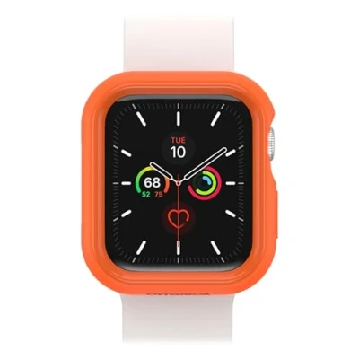 Abbildung von OtterBox Watch Bumper für Apple Series SE (2nd/1st gen)/6/5/4 44mm, stoßfest, sturzsicher, Sleek Protective Hülle Watch, Schutz Display und Kanten, Orange