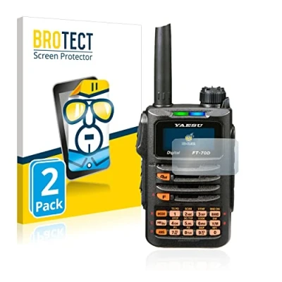 Abbildung von BROTECT (2 Stück Schutzfolie für Yaesu FT 70DR Displayschutz Folie Ultra Klar