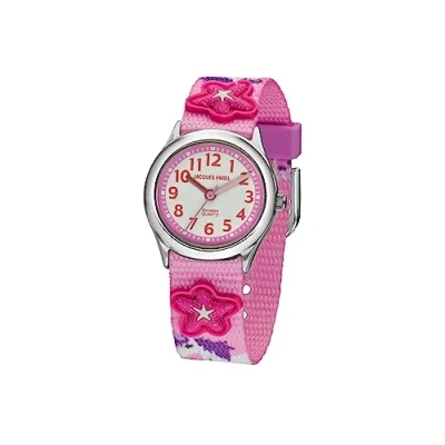 Abbildung von Kinderuhr Einhorn Sterne rosa pink Armband Jacques Farel