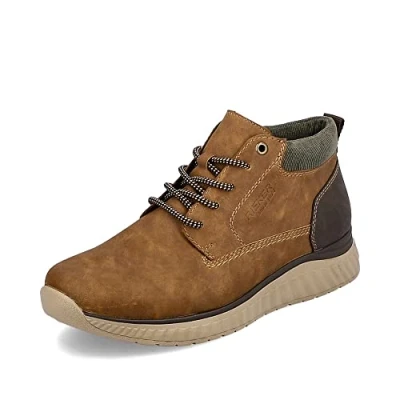 Abbildung von Rieker Schnürstiefelette, Herren, Größe: 40, Peanut moos moro Schuhe
