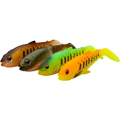 Abbildung von Savage Gear Craft Cannibal Paddletail 10.5cm 12gr Dunkles Wasser Mix 4 Stk. Softbait