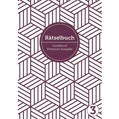 Abbildung von Deluxe Rätselbuch Band 3. XL für Erwachsene, ältere Leute, Senioren und Rentner im DIN A4 Format mit extra großer Schrift, inkl. Lösungen. ... uvm. Raetselblock Kreuzwortraetsel