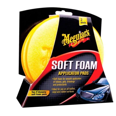 Abbildung von Meguiar&#039;s X3070 Soft Foam Applicator Pads Auftragschwamm, 2er Pack, Gelb