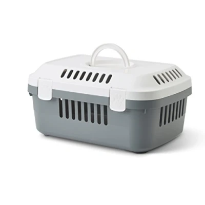 Abbildung von Savic Discovery kompakte Transportbox, 33x48x23 cm, weiß/grau
