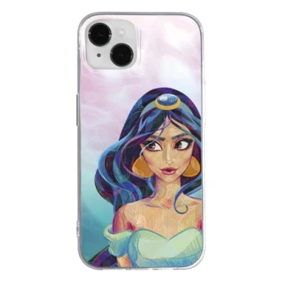 Abbildung von ERT GROUP Handyhülle für Apple iPhone 14 Original und offiziell Lizenziertes Disney Muster Jasmine 002 optimal an die Form des Handy angepasst, hülle aus TPU