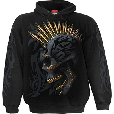 Abbildung von Spiral Black Gold Männer Kapuzenpullover Schwarz M