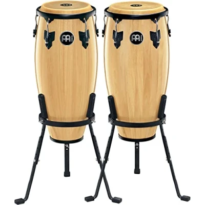 Abbildung von Meinl Percussion Headliner Conga Set Handtrommel Mit 10 Zoll und 11 Büffelfell Siam Eiche, Natur (HC555NT)