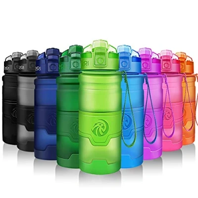 Abbildung von ZORRI Sport Wasserflasche Trinkflasche Bpa Frei Sportflasche, Grau, Gr. 700ml 24oz