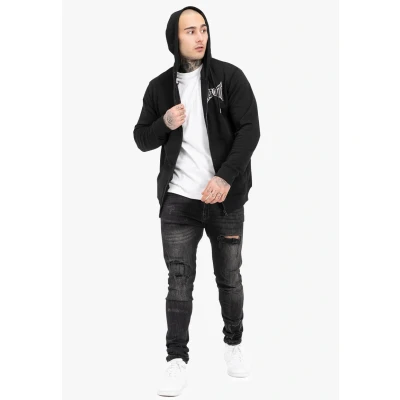 Abbildung von Tapout Kapuzen MIT Normale Passform Octagon Sweatjacke, Herren, Größe: 3XL, Black white grey