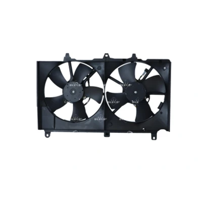 Abbildung von NRF 47303 Lüfter 340 12 280/280 mit Kühlerlüfterrahmen (Zarge) NISSAN: 350Z Roadster kfzteile, kfzteile24, bandel online, bandel, atp autoteile,