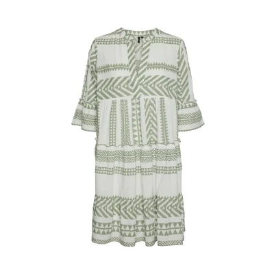 Abbildung von Vero Moda Vmdicthe 3/4 Tunic Tunika, Damen, Größe: Medium, Snow white