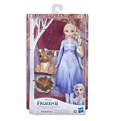 Abbildung von Hasbro Anziehpuppe Spielpuppe Disney Frozen Die Eiskönigin 2 Elsas gemütliches Lagerfeu