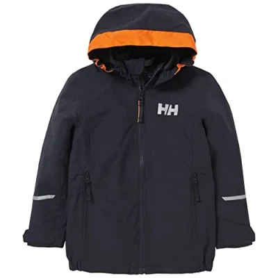 Abbildung von Helly Hansen K Shelter Regenjacke / wasserabweisende Jacke für Kinder, Größe: 92, Navy