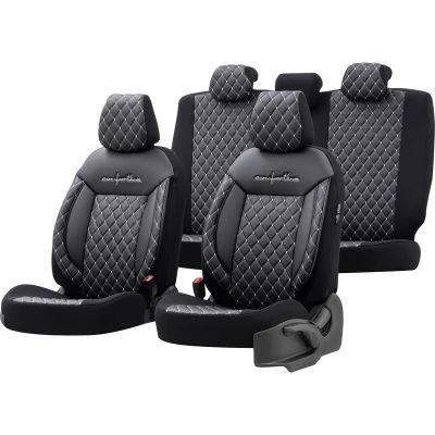 Abbildung von Otom Comfortline VIP CMV 222 Sitzschonbezug schwarz/grau Textil, Leder
