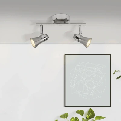 Abbildung von LED Deckenstrahler Sanny, eisen/chrom, Breite 31,5 cm Metall