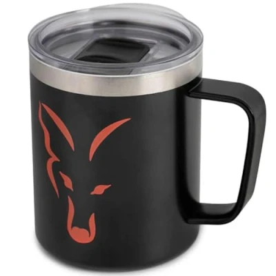 Abbildung von Fox Edelstahl Thermobecher Camping Besteck
