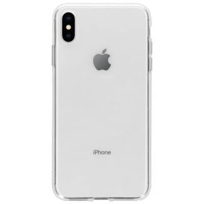 Abbildung von Apple iPhone Xs Max Hülle Silikon Accezz Soft Case/Backcover Handyhülle Transparent