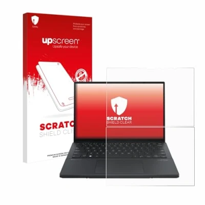 Abbildung von upscreen Schutzfolie für ASUS ZenBook Duo OLED 2024 UX8406 Kristall klar, Kratzschutz, Anti Fingerprint
