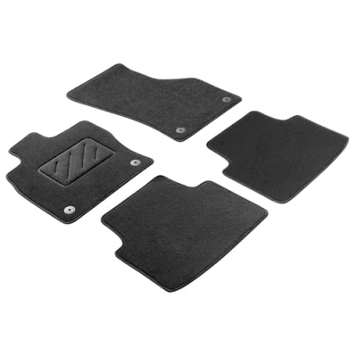 Abbildung von WALSER 80361 Fußmattensatz Textil vorne und hinten 4 schwarz Maßgefertigt VOLKSWAGEN: Polo IV Schrägheck, Passat B8 Variant, Limousine