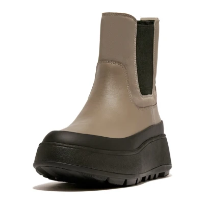 Abbildung von Fitflop Waterresistant Flatform Chelsea Boots Plateaustiefelette, Damen, Größe: 39, Grey Schuhe