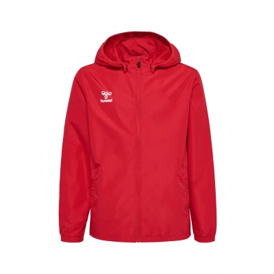 Abbildung von Hummel Hmlessential Allweather Trainingsjacke für Kinder, Größe: 116, True red