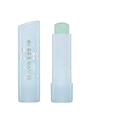 Abbildung von Essence Ready, Steady, Summer! Colour changing Lipbalm Nr. 01 don&#039;t stop til you drop Inhalt: 3,9g Lippenpflegestift mit Lichtschutzfaktor 20. Farbwechsel von Hellblau in Pink.