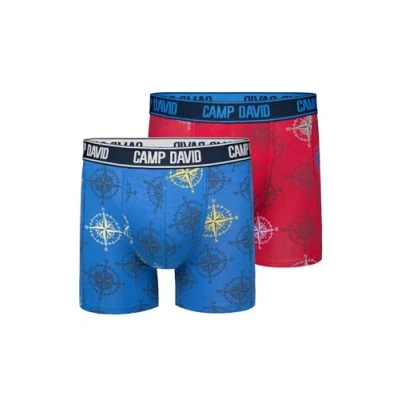 Abbildung von Camp David 2 PACK Panties, Herren, Größe: 3XL, Electric blue red