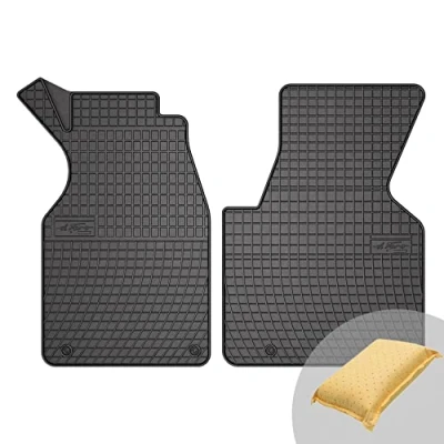 Abbildung von FROGUM EL Toro Gummimatten Ganzjähriges Set von Autofussmatte Auto Fußmatten für Volkswagen Transporter T4 1990 2003 Beständiges Gummi Material 1,5cm Schutzkante