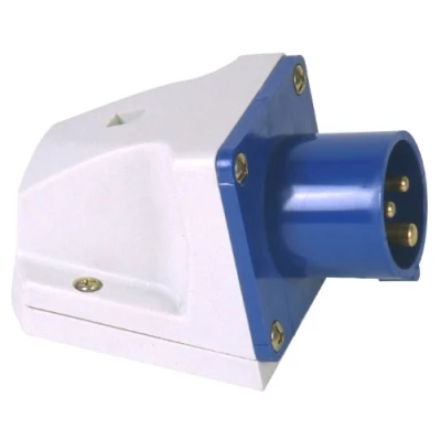 Abbildung von PCE 47405L Caravan CEE Wandgerätstecker 16A, 3 polig, Aufputzmontage, IP 44