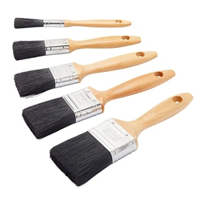 Abbildung von Fit For The Job 5 teiliges Profi Pinselset für glattes Finish mit Dispersions , Glanz und Satinfarben auf Wänden, Decken, Möbeln, Holz Metall