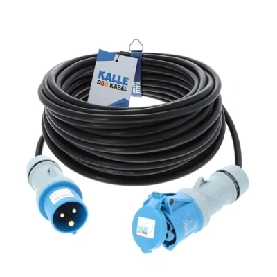 Abbildung von KALLE DAS Kabel CEE Verlängerungskabel Campingkabel Wohnmobil Caravan Leitung H07RN F 3G 2,5mm² 15 Meter
