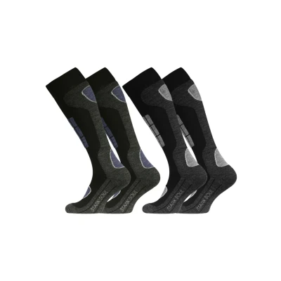 Abbildung von Stark Soul 2 PACK Socken, Herren, Größe: 43 46, Schwarz grau