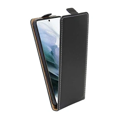 Abbildung von cofi1453® Flip Case kompatibel mit Samsung Galaxy S20 (G980F) Handy Tasche vertikal aufklappbar Schutzhülle Klapp Hülle Schwarz