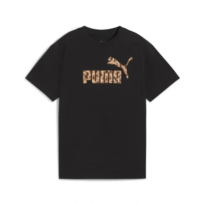 Abbildung von Puma Animal LOGO Infill TEE Unisex Tshirt print für Kinder, Größe: 140, Black