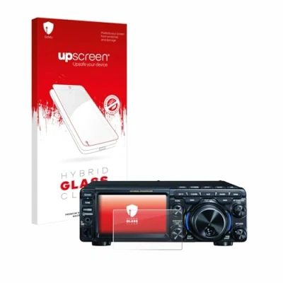 Abbildung von upscreen Schutzglas für Yaesu FT 710 Schutzfolie, Glas Folie [Klar, 9H Panzerschutz, Anti Fingerprint]