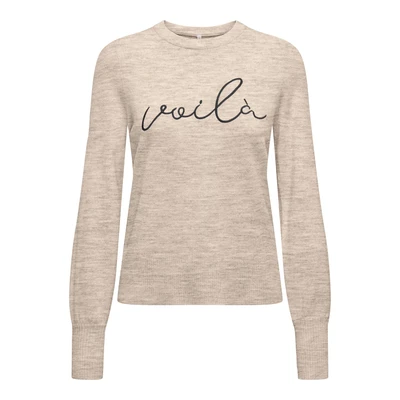 Abbildung von ONLY Onlib O NECK Strickpullover Whitecap gray, Damen, Größe: Medium, gray