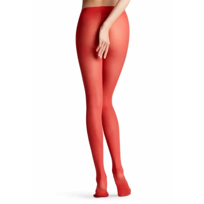 Abbildung von Falke DEL 30 Strumpfhose, Damen, Größe: Medium, Scarlet