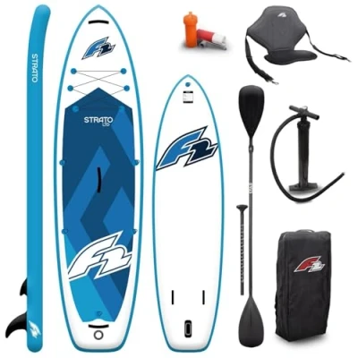 Abbildung von 2024 F2 Strato SUP 12,5 Blue Stand UP Paddle Board + KAJAK Sitz &amp; PADDEL