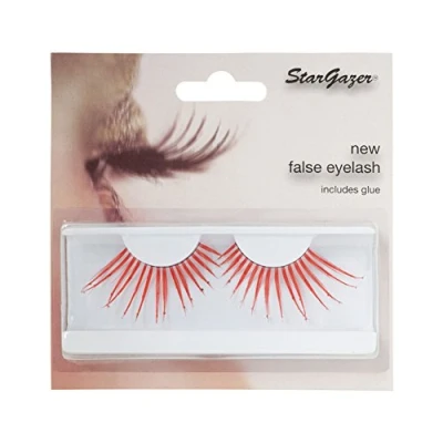 Abbildung von Stargazer False Feather Eyelashes No.58 Red and Diamonte