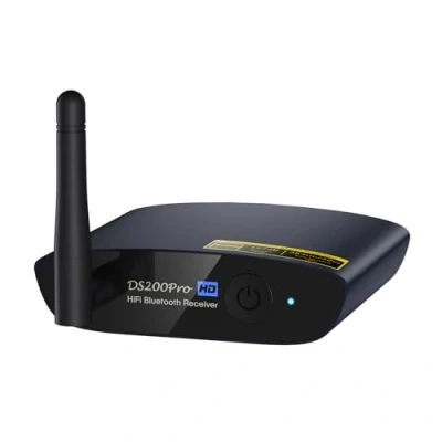 Abbildung von 1Mii HiFi Bluetooth 5.3 Musikempfänger für Heimstereoanlage mit LDAC, Audio Adapter Audiophile DAC aptX HD, RCA Optischer Ausgang AV Empfänger oder Stereo Verstärker DS200Pro Blau