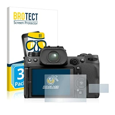 Abbildung von BROTECT Schutzglas für Fujifilm X H2S (3 Stück) Schutzfolie Panzer Folie Glas [Extrem Kratzfest 9H, Anti Fingerprint, Ultra Transparent]