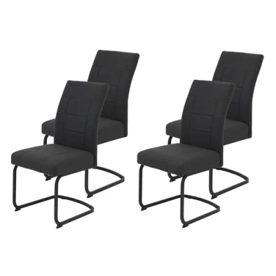 Abbildung von HELA Freischwinger &quot;BRINDISI, Esszimmerstuhl&quot;, (Set), 4 St., Webstoff Flachgewebe, XL Sitz,Federkorb,140kg belastbar,Zertifizierter &quot;Waterfree&quot; Stoff