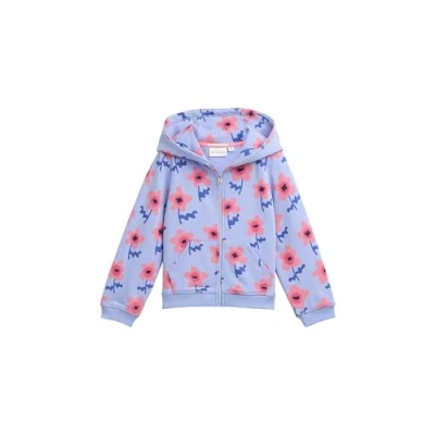 Abbildung von TOM Tailor Cropped Sweatjacke für Kinder, Größe: 92/98, Big blue flower print