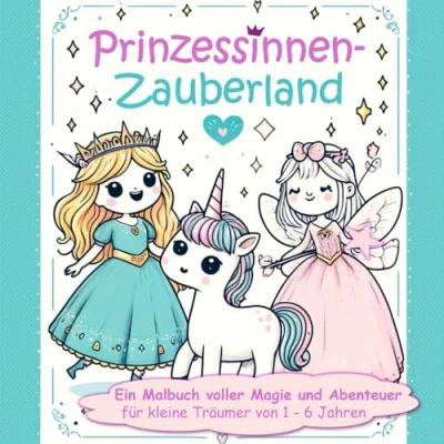 Abbildung von Prinzessinnen Zauberland: Ein Malbuch voller Magie und Abenteuer für kleine Träumer von 1 6 Jahren